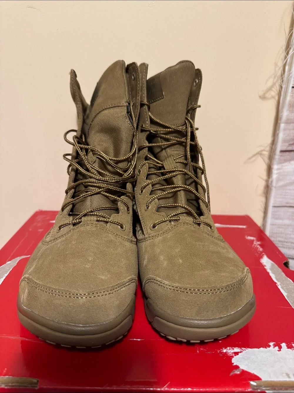 Reebok Men's Nano Tactical Combat Boot in Olive Size 8W